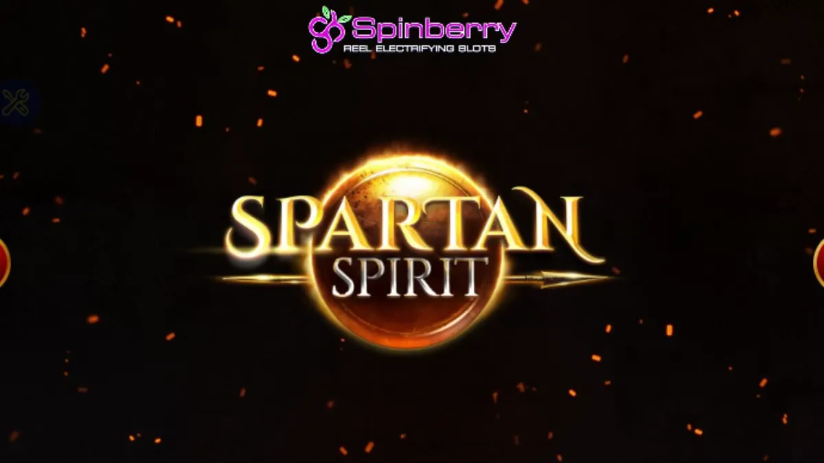 Prajurit Spartan dalam latar belakang pertempuran kuno di slot Spartan Spirit