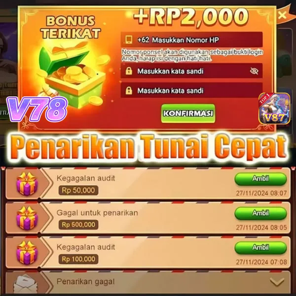 V87 Login Resmi APK 2026